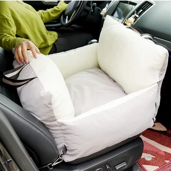 Подушка для сиденья автомобиля для домашних животных, двусторонняя ткань, полностью съемный моющийся чехол для собак, принадлежности и аксессуары