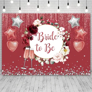 Mehofond Свадебный фон для невесты, Цветочный воздушный шар, украшение в виде шампанского, фон для фотосъемки, Реквизит, баннер для фотостудии