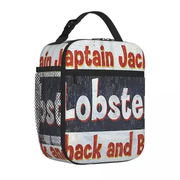 Captain Jacks Lobster Shack Debbie Dewitt Lunch Tote Сумки Для Ланча Lunchbox Bag Термосумка Для Еды Изображение 2