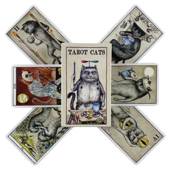 Каббалистические Карты Таро Издание Доски для гадания Колода Oracle, Играющая в игры Mysterious Verson На английском языке Party Fate Изображение 2