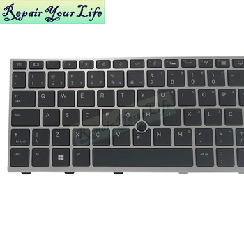 Испанская клавиатура PT-BR Brazil с подсветкой для HP EliteBook 735 G5, 830 G5, 830 G6, 836 G5 V162726DK1 L07666-201 l13697-001 Изображение 2