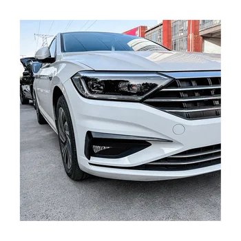 2шт Сплиттер переднего бампера автомобиля, спойлер, декоративные накладки, противотуманная фара Canard для VW Jetta MK7 2019-2021 Ярко-черный Изображение 2