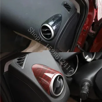 Для Nissan Qashqai J10 2008-2015, 2 шт., передняя сторона из углеродного волокна, отделка вентиляционного отверстия кондиционера, Аксессуары для укладки автомобилей Изображение 2