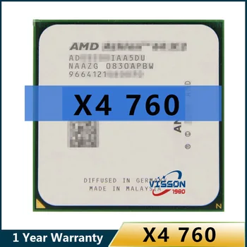 AMD X4 760K X4 760 X4-760K AD760KWOA44HL Четырехъядерный процессор FM2 3,8 ГГц 4 МБ 100 Вт Четырехъядерный процессор С процессорным разъемом FM2