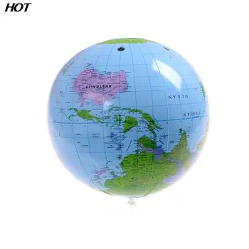 ГОРЯЧО! 40 см Ранний образовательный надувной шар с географией мира, картой мира, воздушным шаром, игрушечный пляжный мяч