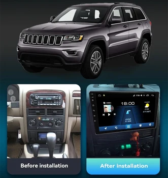 Android 13.0 Для Jeep Grand Cherokee II WJ 1998-2004 Автомобильный Радиоприемник Стерео Мультимедийная Навигация GPS Видеоплеер Беспроводной Carplay Изображение 2