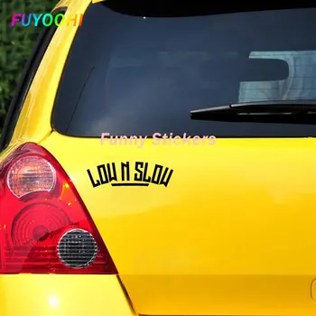Модная наклейка FUYOOHI автомобильные аксессуары персонализированная низкая скорость окна автомобиля декоративная водонепроницаемая виниловая наклейка для ноутбука для инструментов