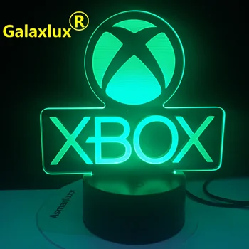Игра XBOX Home Game Лучший подарок для мальчика светодиодный ночник Напрямую от USB с мультяшным управлением приложением Подарки детям на день рождения 3D лампа