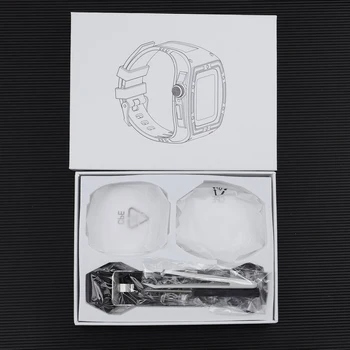 Комплект модификации ICE Transparent Для Apple Watch 8 7 45 мм Модного Ремешка Чехол для iWatch Серии 44 мм 6 5 4 SE Резиновый Ремешок Для Ремонта Мод Изображение 2