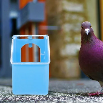 2шт контейнер для кормления голубей пластиковая подвесная кормушка для голубей коробка для кормления голубей Изображение 2