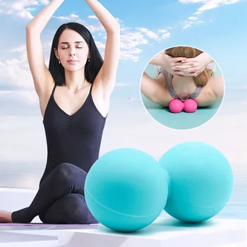 Силиконовые Мячи для фитнеса и массажа, Спортивный мяч для йоги в форме Арахиса, Прочный ПВХ для снятия стресса с тела и рук Изображение 2