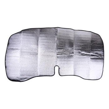 Складное переднее окно автомобиля солнцезащитный козырек на лобовое стекло Подходит для Ford F150 2015 2016 2017 2018 2019 Серебристая алюминиевая фольга