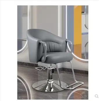 Парикмахерское кресло, парикмахерское кресло для окрашивания железа, парикмахерское кресло из нержавеющей стали, парикмахерское кресло для парикмахерской. Мебель для салона, салон Изображение 2