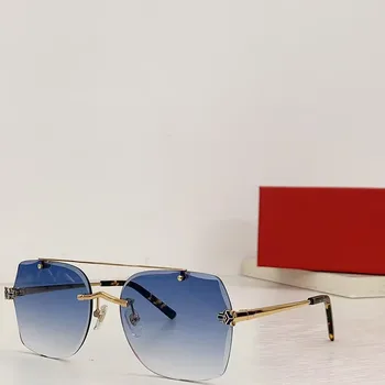 Модные солнцезащитные очки 2023 для мужчин и Женщин, Высококачественные Уникальные солнцезащитные очки без полей, CT0029 Роскошные универсальные солнцезащитные очки Bran, UV400