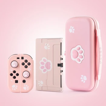 Для Nintendo Switch Case OLED/NS Аксессуары Kawaii Защитная Оболочка Базовый Чехол Сумка Для Хранения Аксессуаров Игровой Консоли Switch