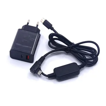 AC-PW10AM USB C Кабель Power Bank + Адаптер Зарядного устройства PD Для Sony SLT A58 A99 A77 DSLR A290 A500 A850 A900 A700H A700K A700P A100B Изображение 2