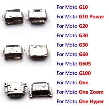 10шт Разъем USB Разъем для зарядки Разъем для док-станции для Motorola Moto G10 G100 G20 G30 G50 G60 Power One Hyper Zoom