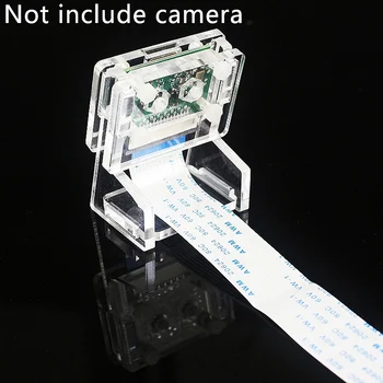 Акриловый держатель мини-камеры 3X Ov5647 Прозрачный Кронштейн веб-камеры для камеры Raspberry Pi 3 Изображение 2