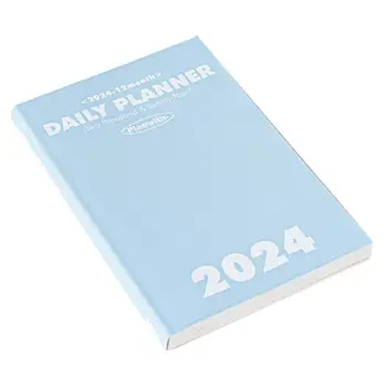 Записная книжка на 2024 год, расписание на весь год, ежедневник и временная шкала Libertas, эффективность еженедельного плана, школьный офис
