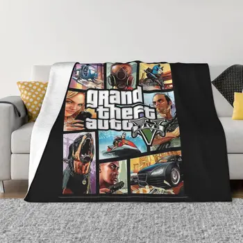 Grand Theft Auto Пять классических одеял, покрывало на кровать, мягкие покрывала на кровать
