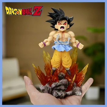 В наличии аниме Dragon Ball Z Ssj4 Фигурка Гоку Goku Transform Ozaru Фигурки 18 см ПВХ Статуя Украшения Модель Подарочные Игрушки