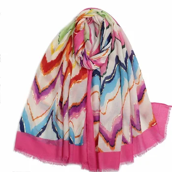 Новейший женский шарф роскошного бренда с винтажным принтом и фольгой, женские дизайнерские шали Изображение 2