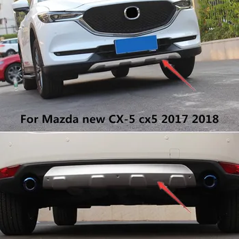 Моделирование автозапчастей Протектор диффузора переднего + заднего бампера из нержавеющей стали для новой MAZDA CX-5 CX5 2017 2018