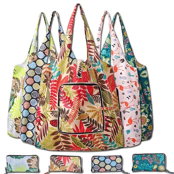 Повседневная сумка-тоут с цветочным принтом, женские сумки большой вместимости, сумки для покупок на одно плечо, женская холщовая пляжная сумка для ежедневного использования