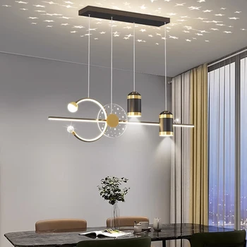 Современные подвесные светильники для столовой, внутреннее освещение, потолочный светильник, подвесной светильник, светодиодные люстры для гостиной, внутреннее освещение Изображение 2