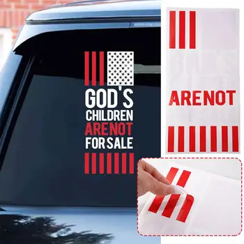 Дети Бога Не продаются Виниловые наклейки - Автомобили, Грузовики, Наклейка O8O9 Изображение 2