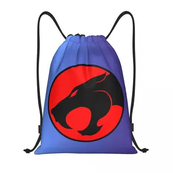 Рюкзак с завязками из мультфильма Thundercat, манга, спортивная спортивная сумка для женщин, мужской тренировочный рюкзак