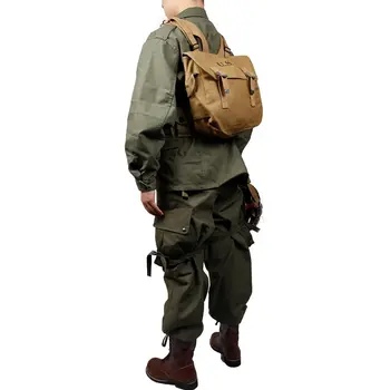 Вторая мировая война, зеленая уличная куртка армии США M43, Ветровка, униформа из чистого хлопка и комбинация снаряжения M1 Garand (без обуви, без шлема) Изображение 2