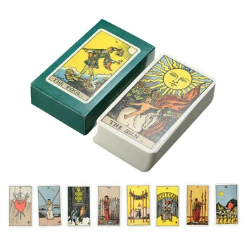 1 коробка Карточных игр Mini Tell Story Magical Smith Tarot Cards Издание Колоды Таинственных карт Таро Настольная игра 78 Карт