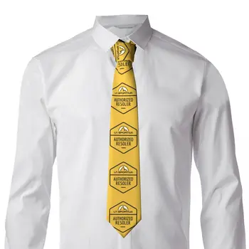 Галстуки с логотипом La Sportiva на заказ, мужские официальные шелковые галстуки для офиса Изображение 2