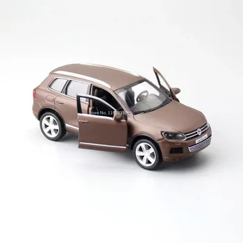 Масштаб 1: 36 VW Touareg, отлитая под давлением модель автомобиля, игрушка, статический сплав, внедорожник, игрушки, автомобиль с высокой имитацией, модель транспортных средств для коллекции подарков для взрослых Изображение 2