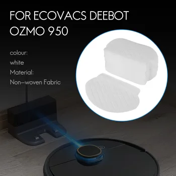 40 шт. одноразовых тряпок для швабры для робота-пылесоса Ecovacs Deebot Ozmo 950 920 905 Изображение 2