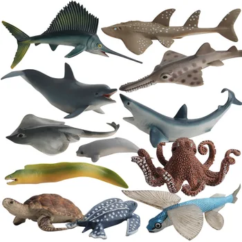 Реалистичные модели морских обитателей, Крабы, модели осьминогов, Обучающие симуляторы для детей, детские игрушки, подарки