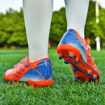 Детская футбольная обувь Boys spike tf, молодежная профессиональная обувь для тренировок, нескользящая спортивная обувь для начальной школы для мальчиков и девочек Изображение 2