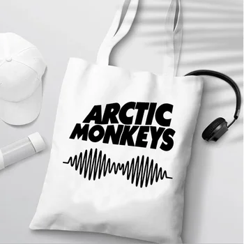 Сумка для покупок Arctic Monkeys bolsa eco shopper многоразового использования bolso bag tote ecobag grab