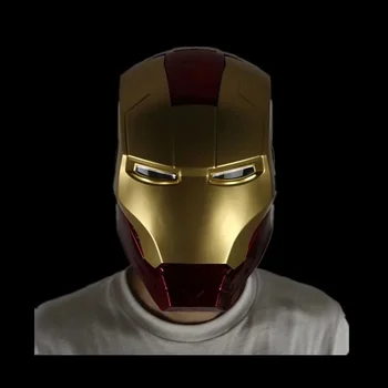 Оптовая продажа Marvel Iron Man 1: 1 Маска для косплея Может открывать глаза И светиться Модель реквизита Фигурка Детские Рождественские подарки на день рождения
