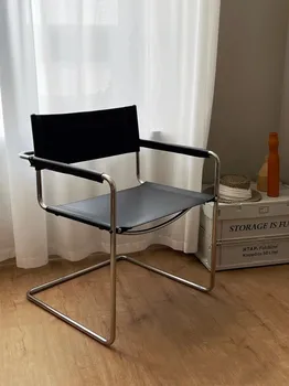 Скандинавское кресло Mr. Bauhaus, старинный обеденный стул, Дизайнерская офисная студия, Кресло для переговоров