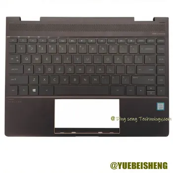 YUEBEISHENG 95% Новинка/org для HP SPECTRE X360 13-AE 13-AE005TU 13-AE007TU Подставка для рук Верхняя крышка клавиатуры США Коричневый