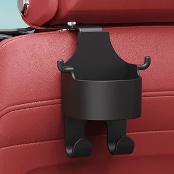 Ящик для хранения на заднем сиденье автомобиля с регулируемым верхним крючком, органайзер на заднем сиденье автомобиля, протектор, подвесной подстаканник для хранения