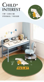 GBG0133 Круглый коврик для пола, коврик для зоны чтения в детской комнате, коврик для компьютерного кресла, ковер для спальни, коврик для кресла-качалки