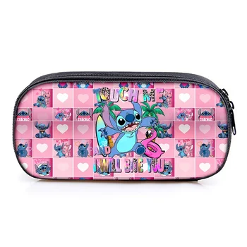 Новая однослойная сумка для карандашей Disney's Stitch для учащихся начальной средней школы, сумка для канцелярских принадлежностей, Красивые аксессуары Изображение 2