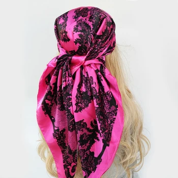 2022 Модный шелковый шарф с имитацией дамского принта на открытом воздухе, роскошный шарф для украшения волос на шее, повязка на голову, шарф На открытом воздухе, Маленькая косынка, Мягкая обертка