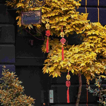 10шт новогодних китайских подвесок Китайские подвесные украшения Дракон Подвесной декор (смешанный стиль) Изображение 2