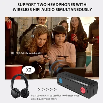 Адаптер аудиопередатчика Bluetooth 5.0 USB-приемник для Switch/ Switch Lite/PS4 Изображение 2