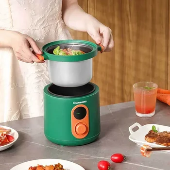Мини-электрическая рисоварка, Многофункциональная Машина для приготовления супа-каши на 1-4 персоны, Назначение- Пароварка для приготовления пищи с антипригарным покрытием 1,2 л /2л