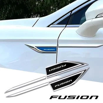 2шт автомобильных аксессуаров, лезвия для боковых дверей, автомобильные наклейки, автомобильные аксессуары для Ford fusion